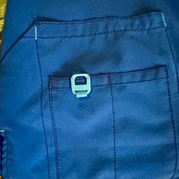 Carhartt Force Royal Blue Modern Fit Scrub Top XL - Picture 4 of 5